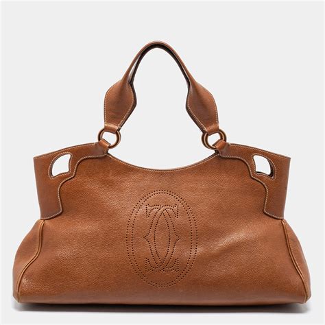 cartier leather tote bags